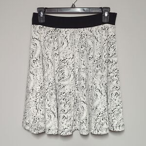 Philosophy White and Black Skirt